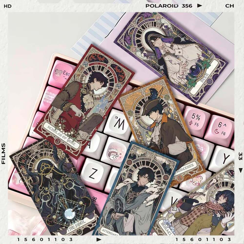Lord of the Mysteries Klein Oracle Card Set - 10Pcs Fool LOMO Postcard Colored P